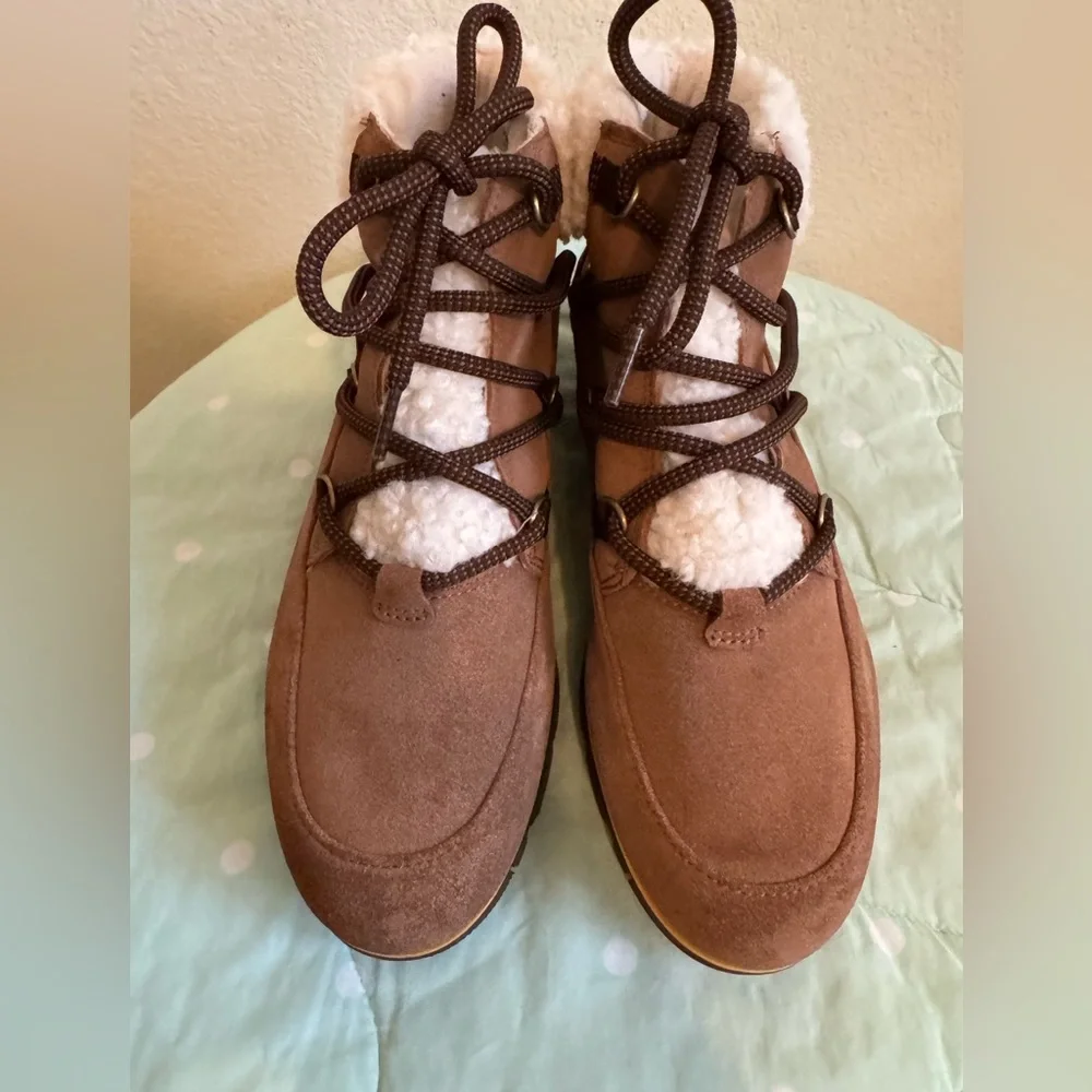 Sorel NL4345-242 Harlow Lace Cozy Lug Sole Women’s Boots size 8.5 - Picture 6 of 16